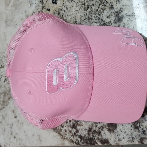 Dale Earnhardt Jr hat snapback Vintage womens race pink flaws On Clasp Puncture - Picture 1 of 13